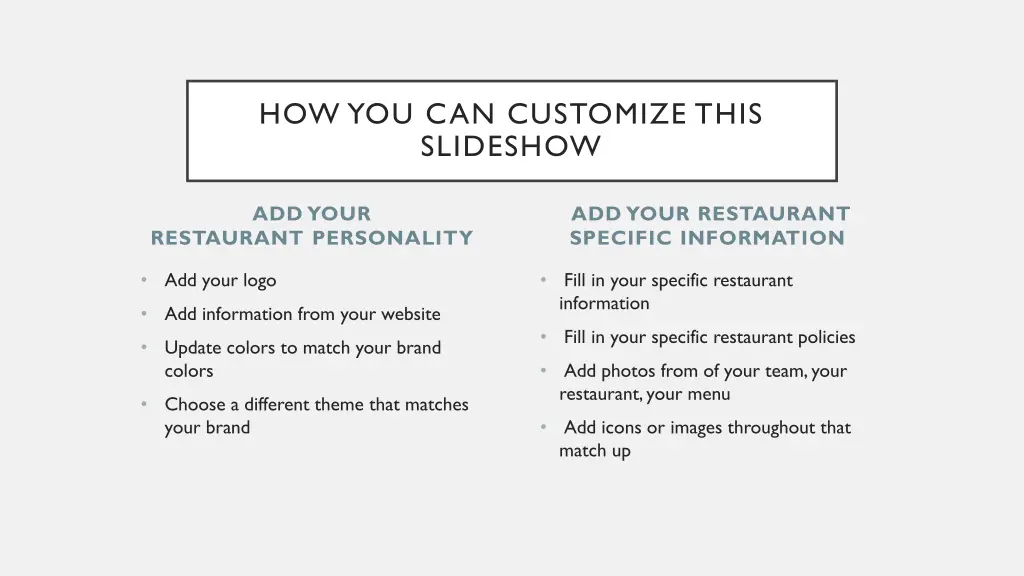 how you can customize this slideshow