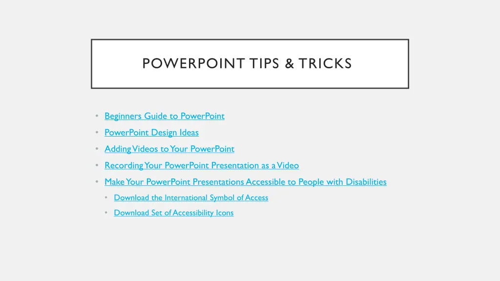 powerpoint tips tricks