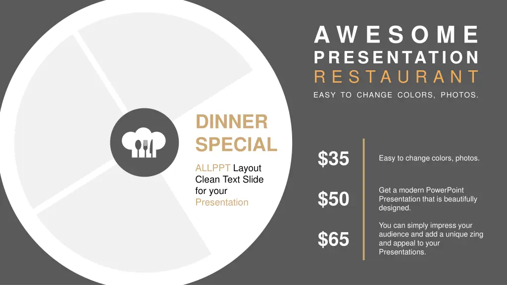 a w e s o m e presentation r e s t a u r a n t