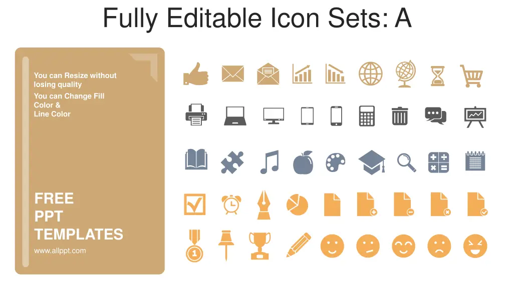 fully editable icon sets a