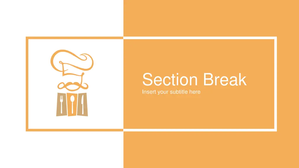 section break insert your subtitle here