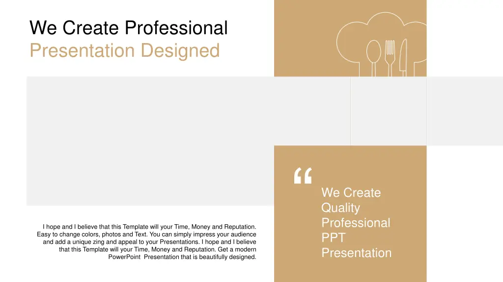 we create professional presentation designed