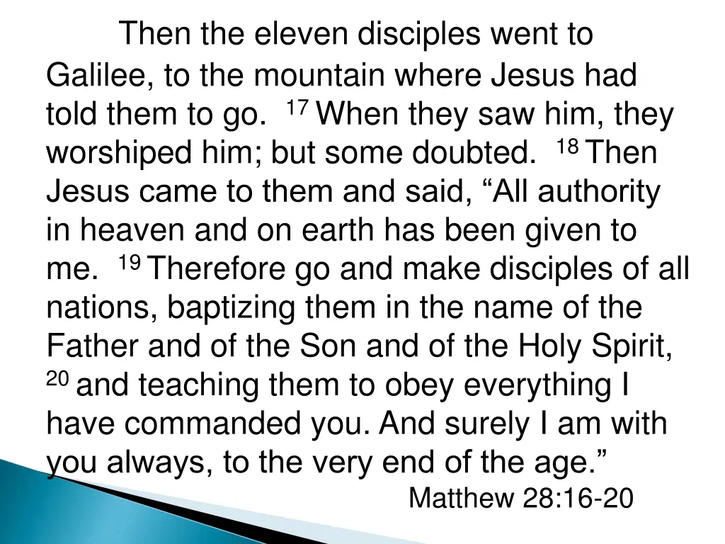 then the eleven disciples went to galilee