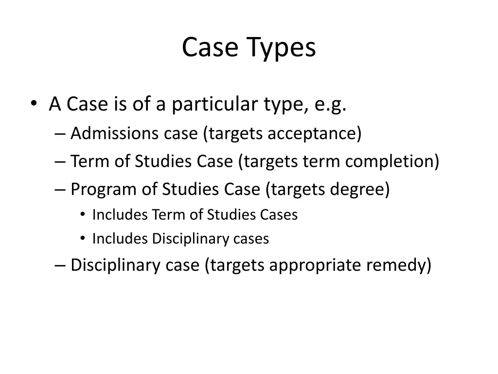 case types