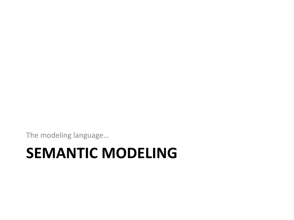 the modeling language