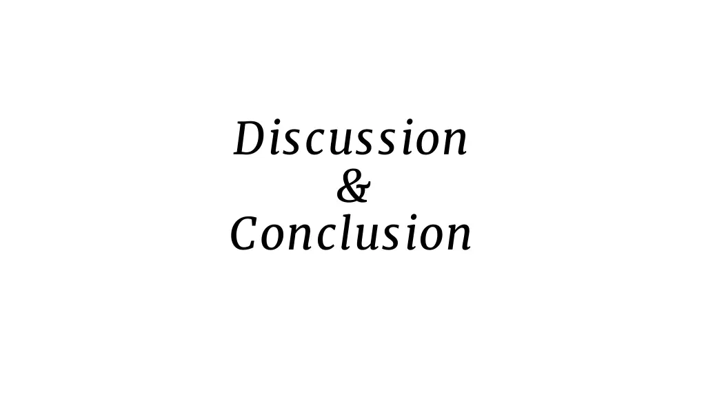 discussion conclusion