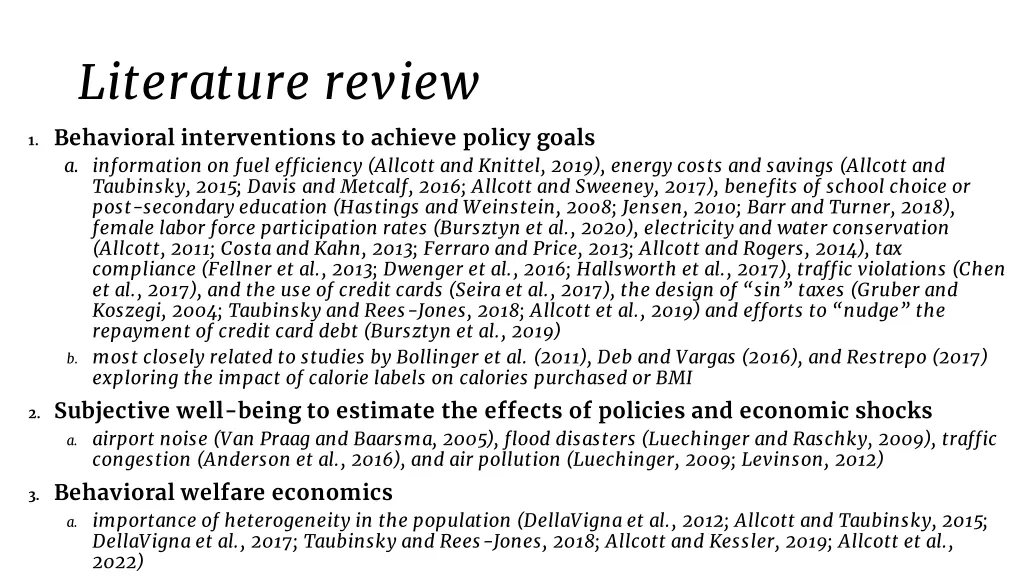 literature review