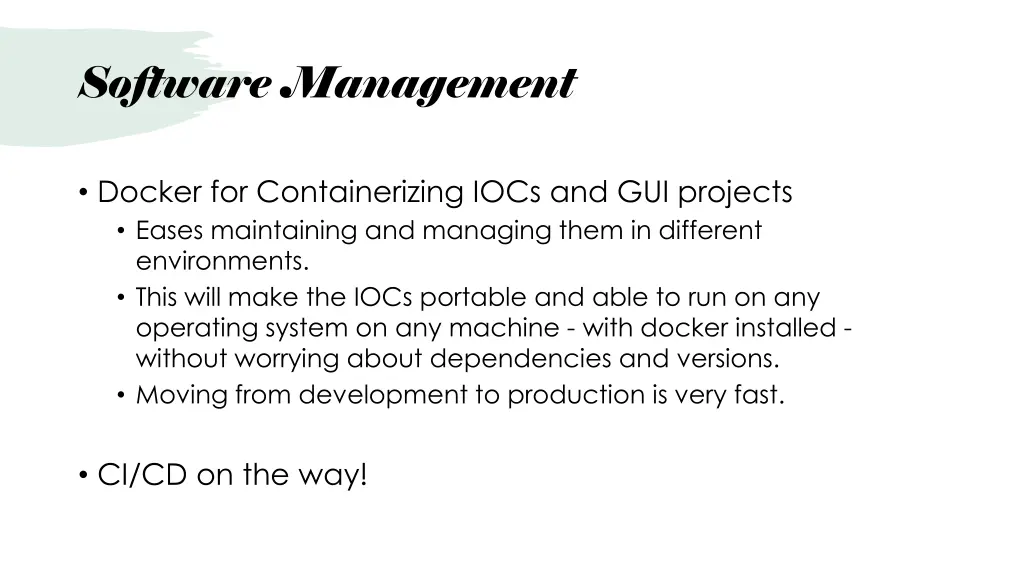 software management