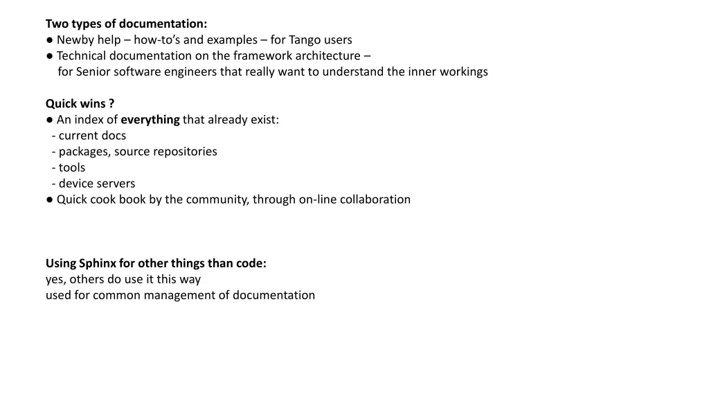 two types of documentation newby help