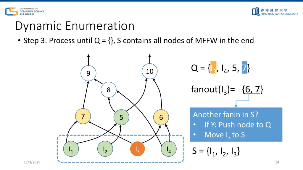 dynamic enumeration step 3 process until 2