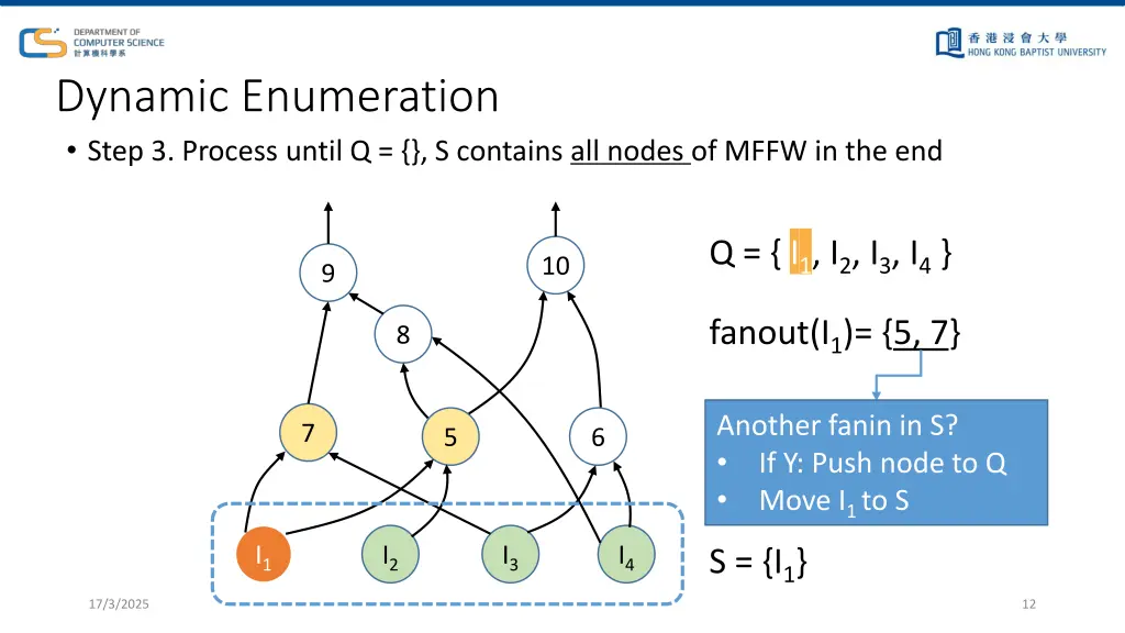 dynamic enumeration step 3 process until