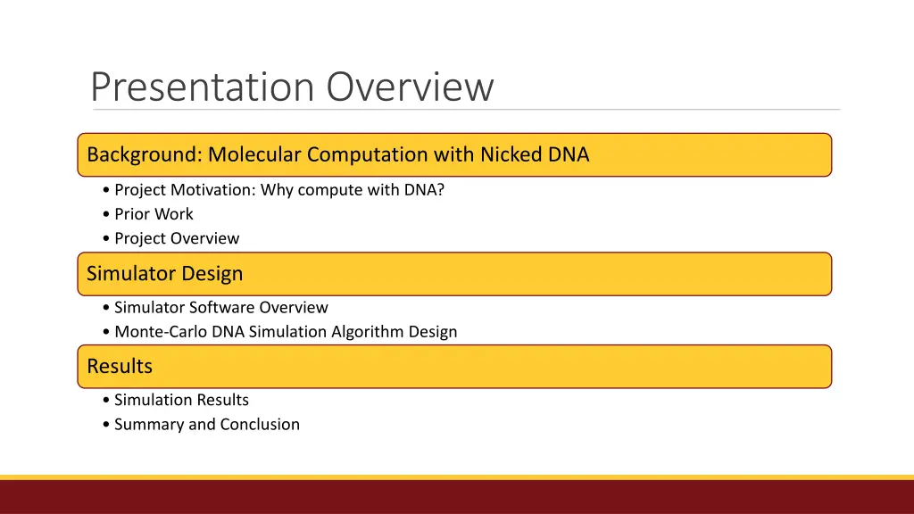 presentation overview