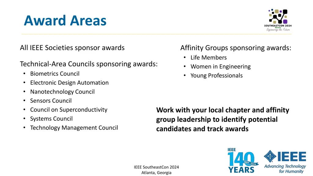 award areas
