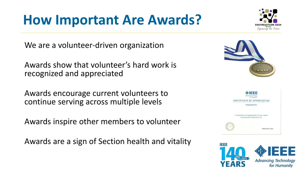 how important are awards