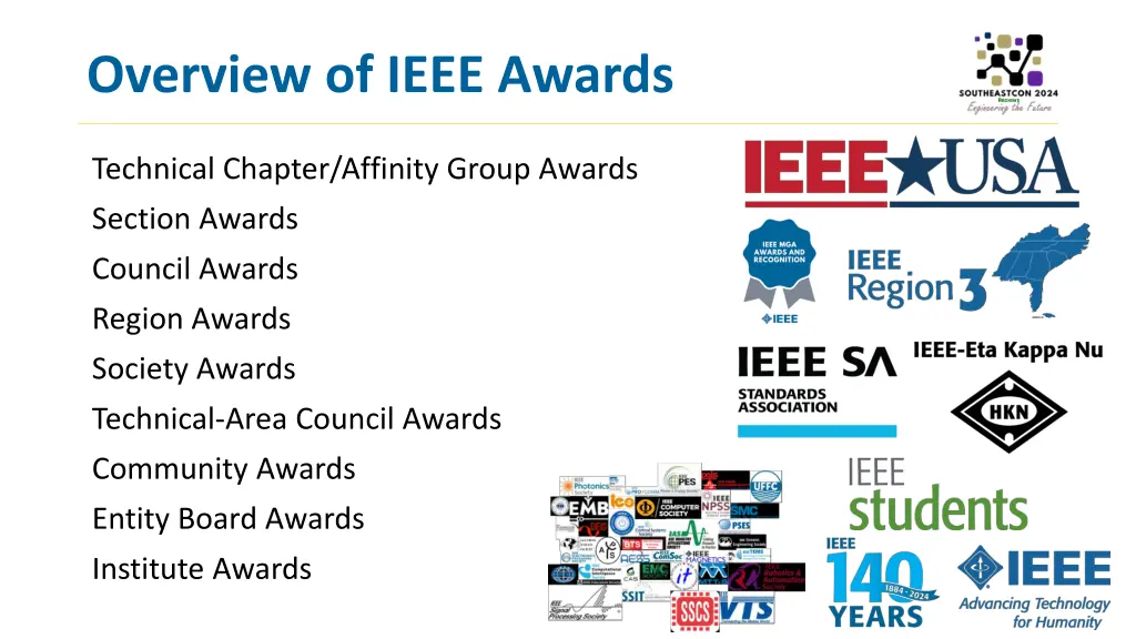 overview of ieee awards