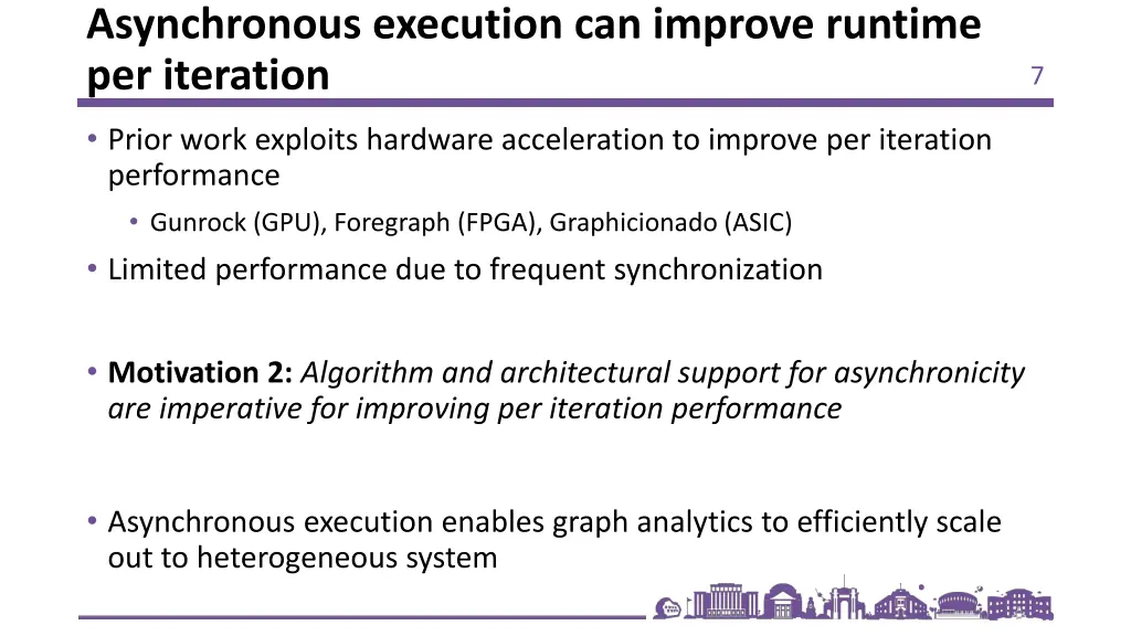 asynchronous execution can improve runtime