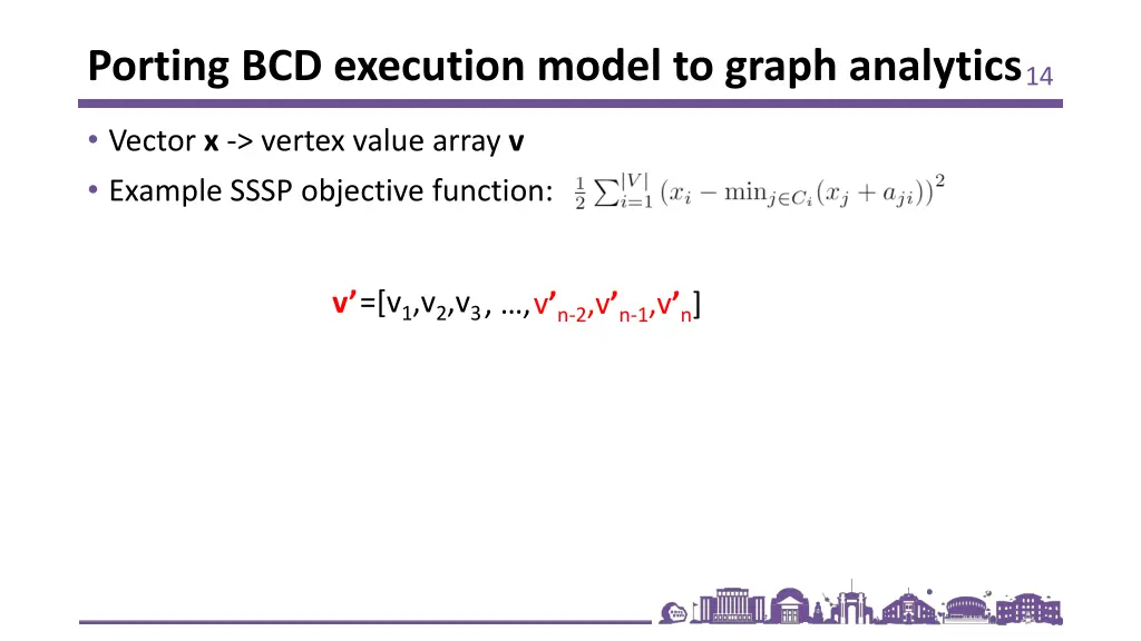 porting bcd execution model to graph analytics 1