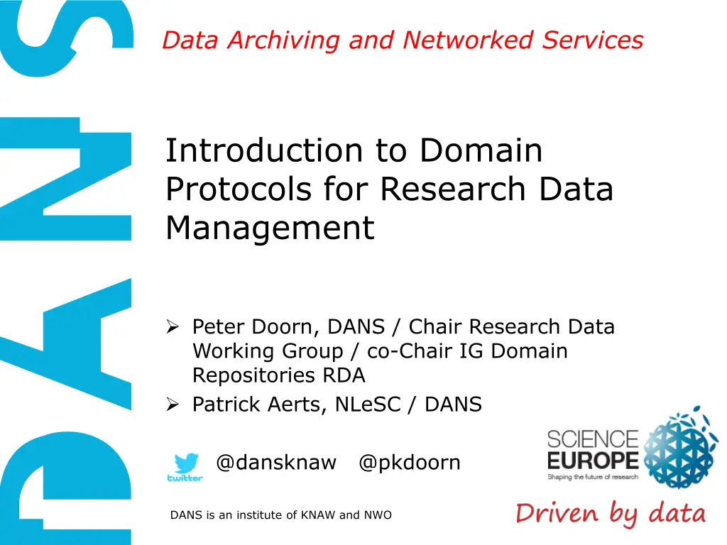 data archiving and networked services