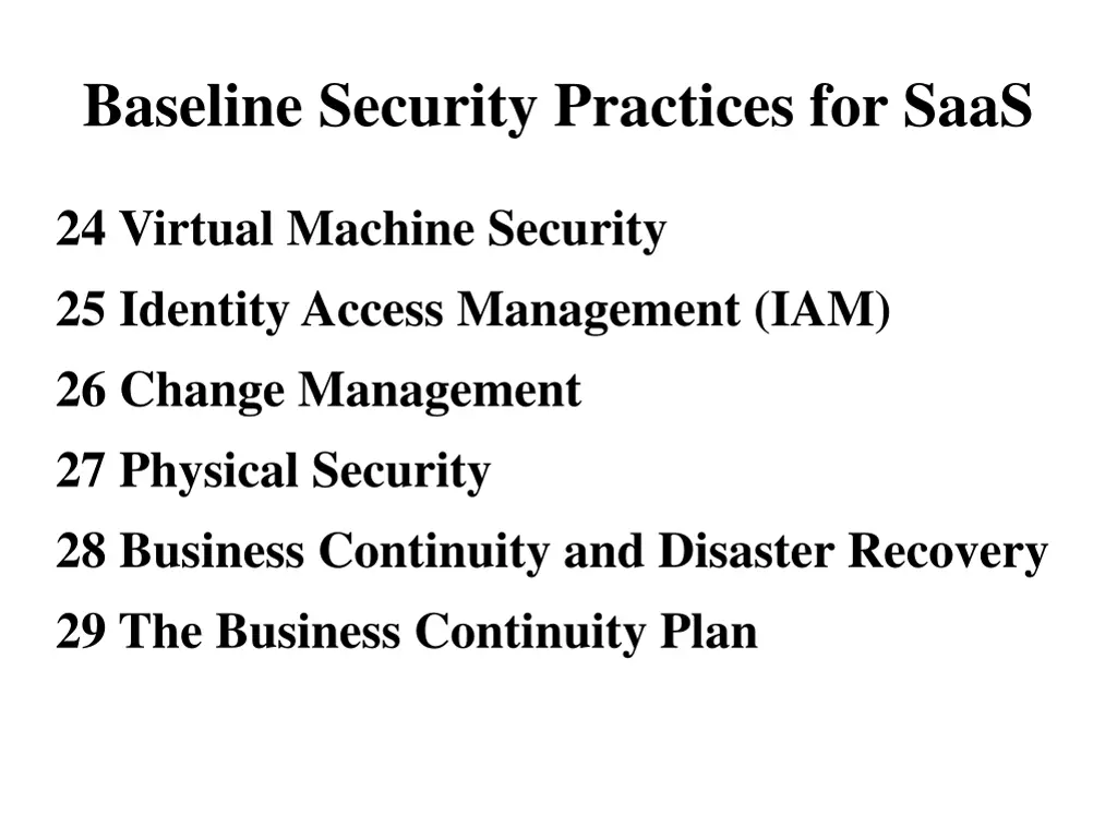 baseline security practices for saas 4