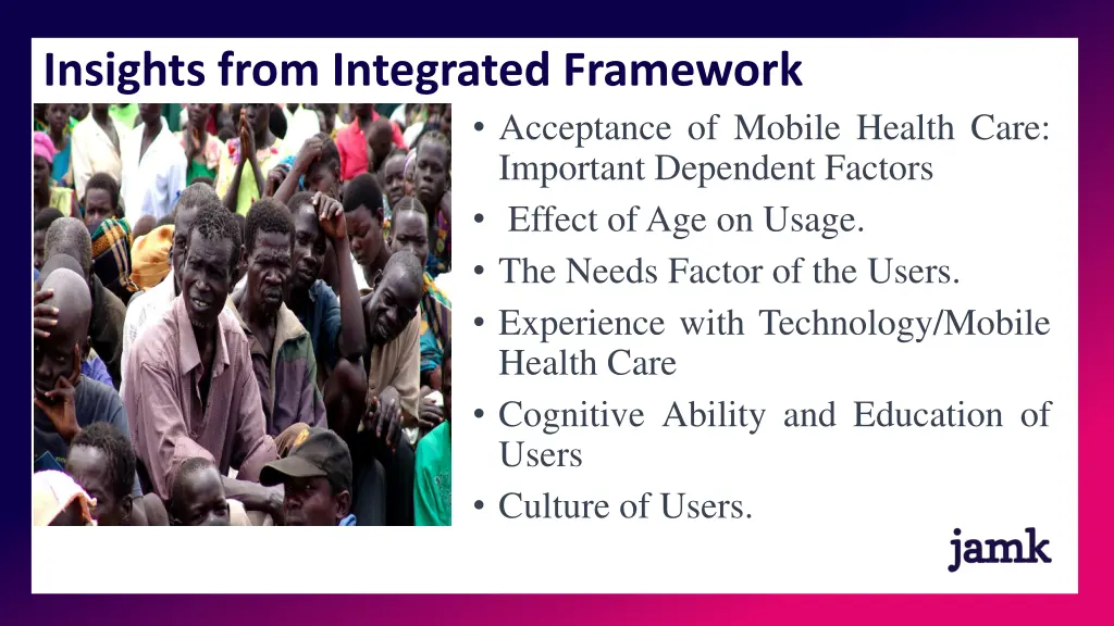 insights from integrated framework