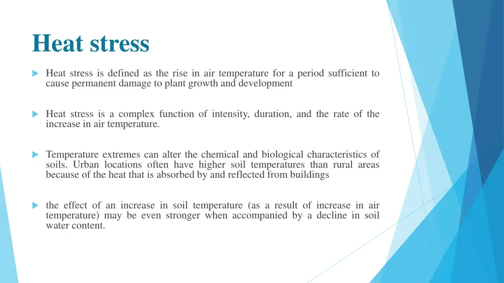 heat stress