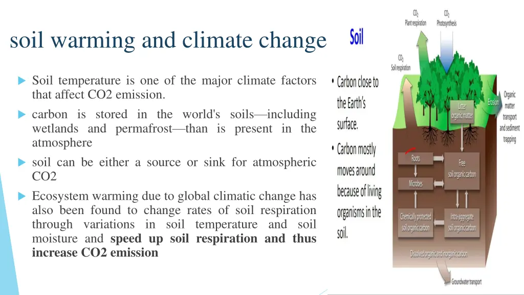 soil warming and climate change