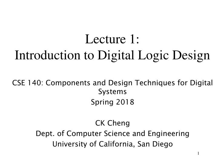lecture 1