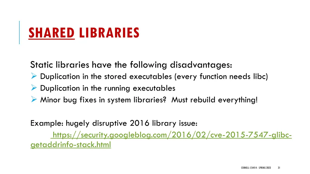 shared libraries