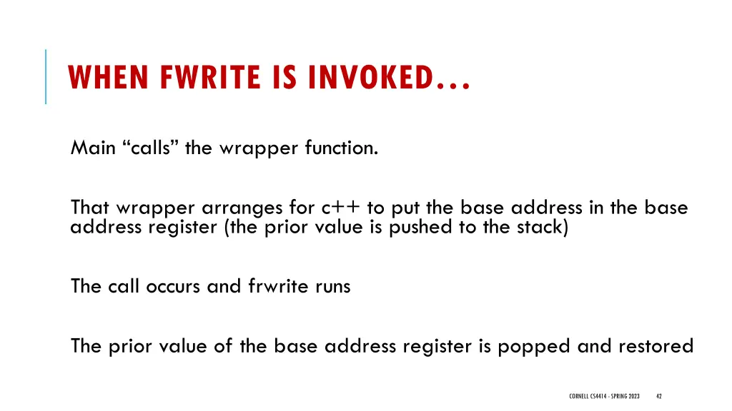 when fwrite is invoked