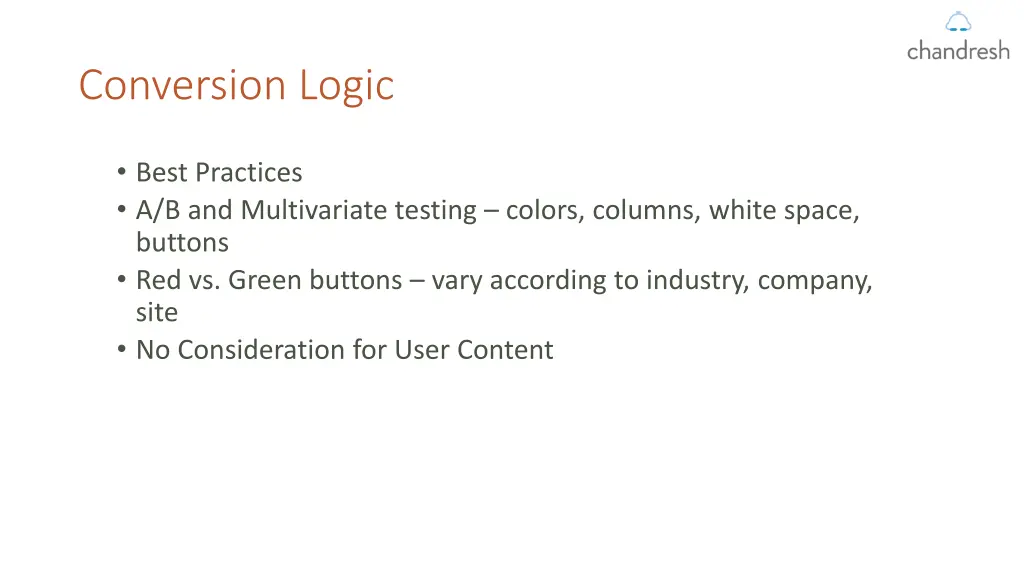 conversion logic
