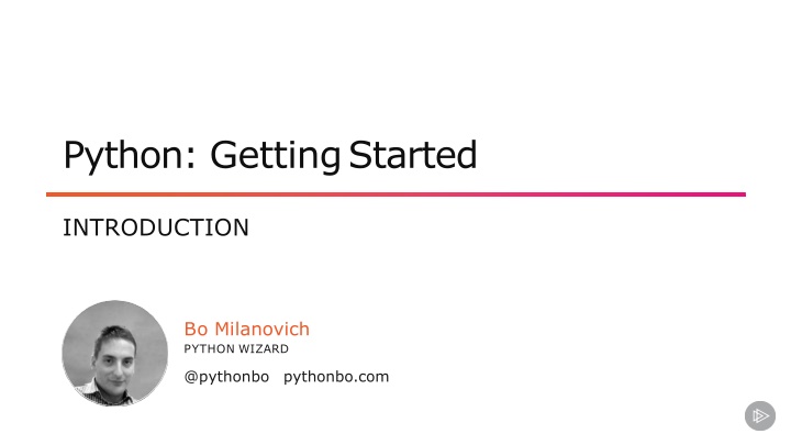 python gettingstarted