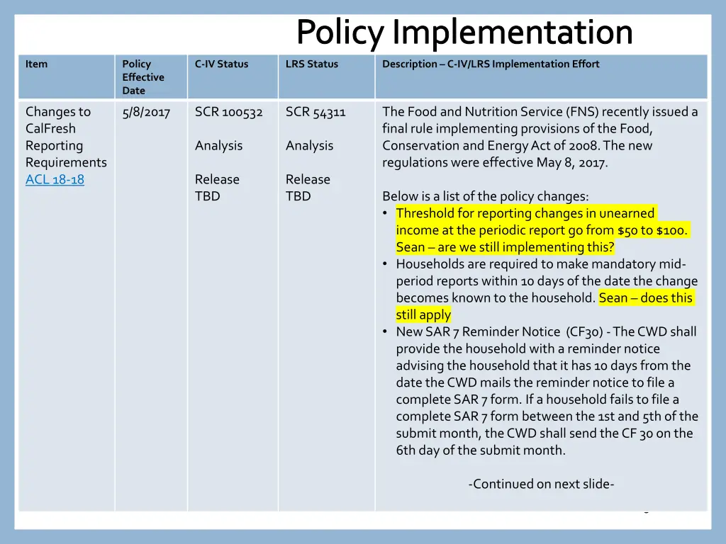policy implementation 4