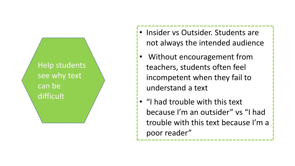 insider vs outsider students are not always