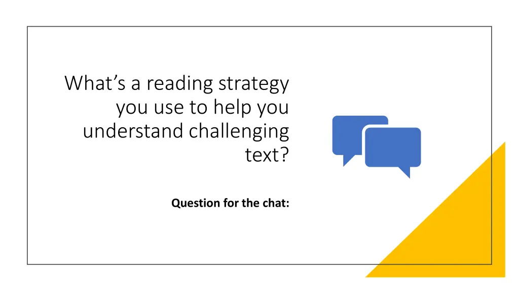 what s a reading strategy you use to help