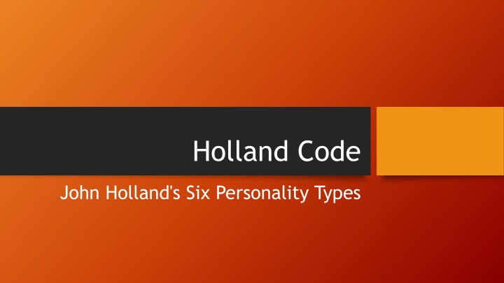 holland code