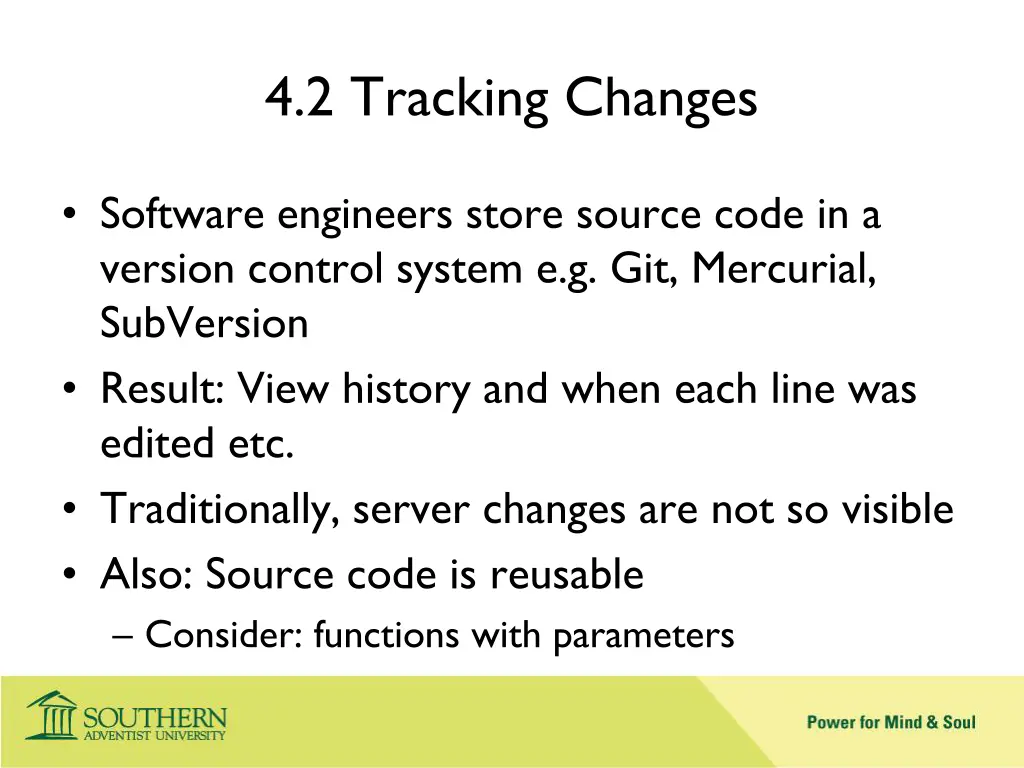 4 2 tracking changes