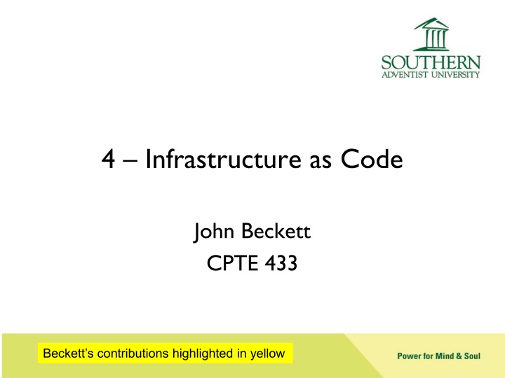 4 infrastructure as code