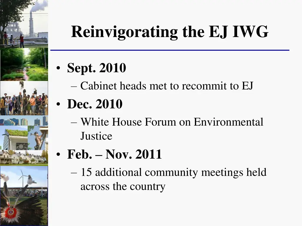 reinvigorating the ej iwg