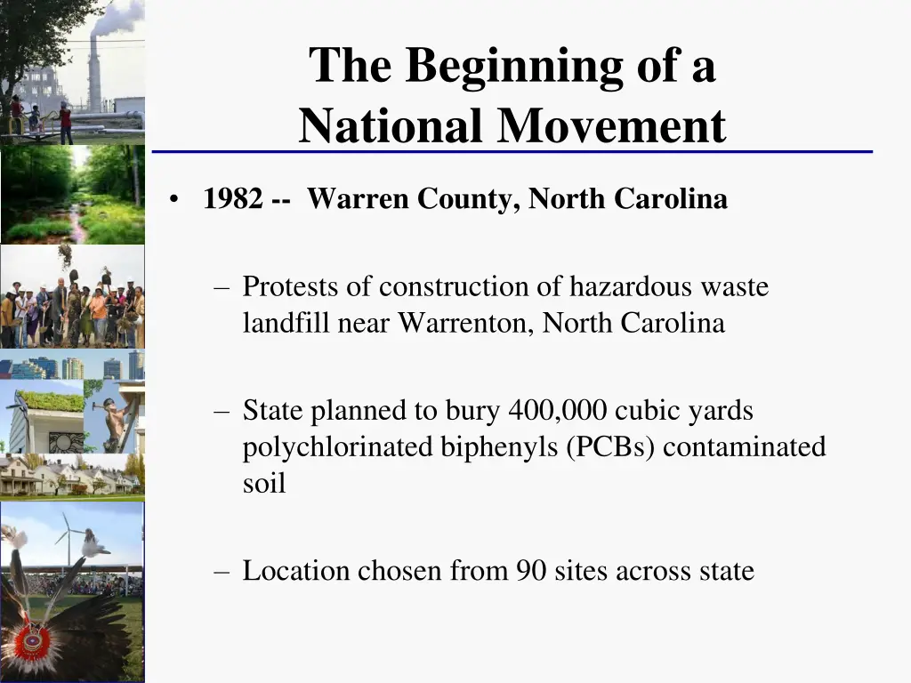 the beginning of a national movement