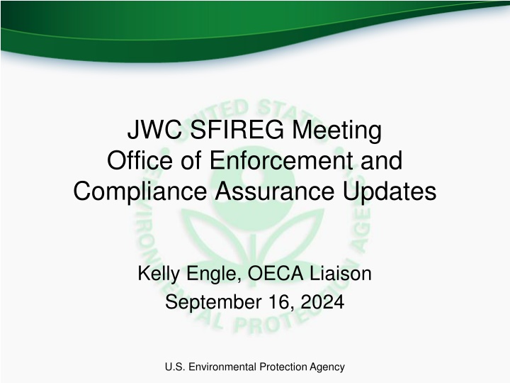 jwc sfireg meeting office of enforcement