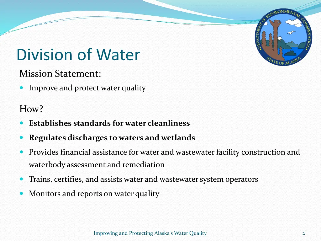 division of water mission statement