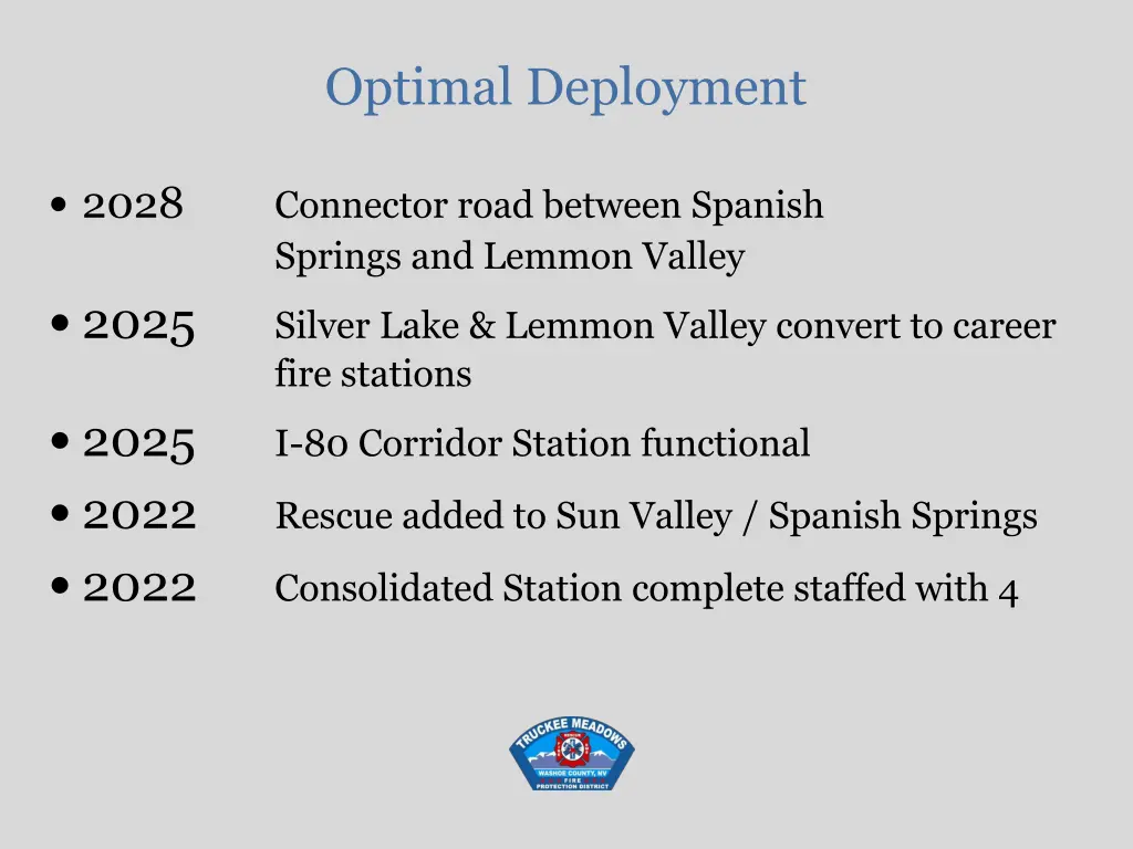 optimal deployment