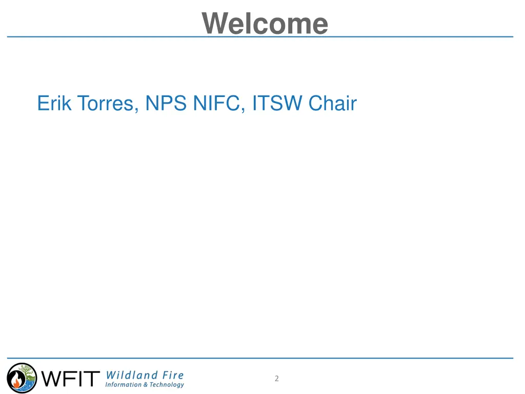 welcome