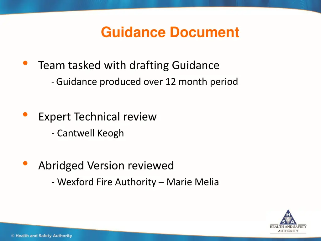 guidance document