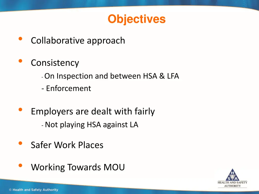 objectives