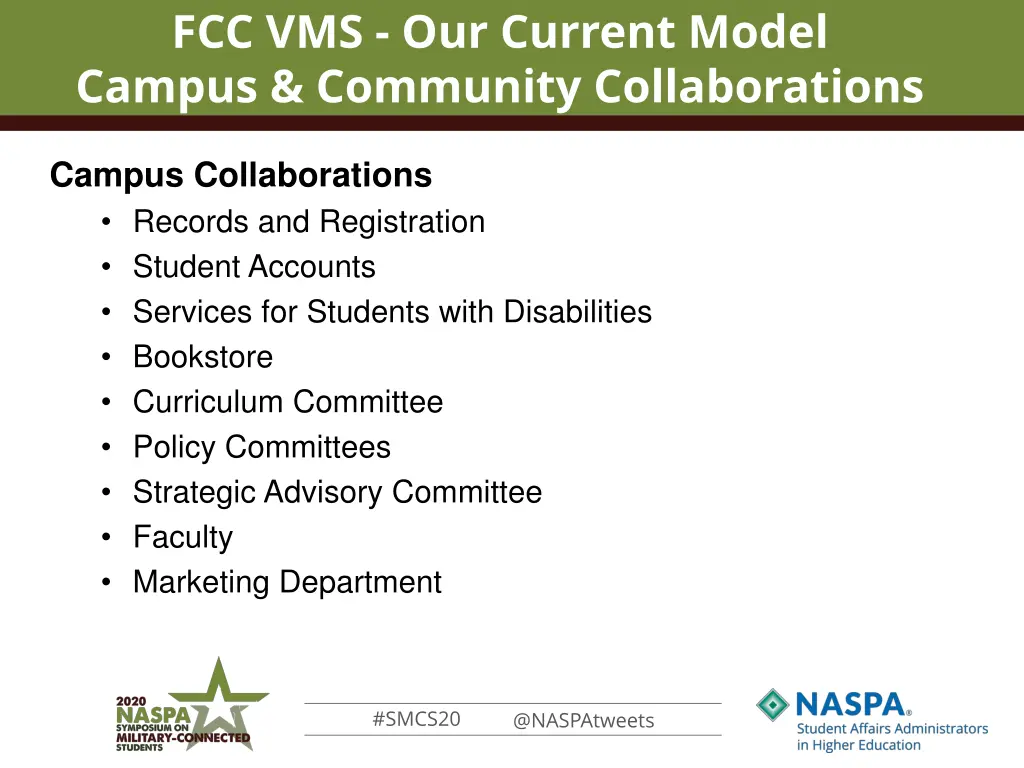 fcc vms our current model campus community