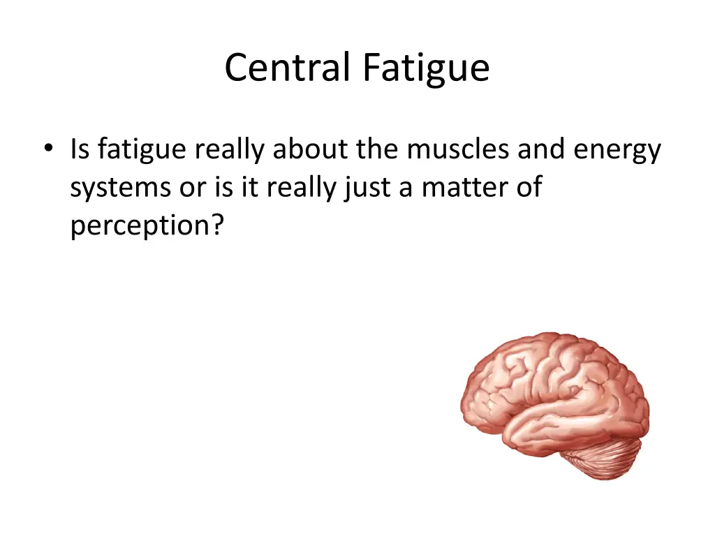 central fatigue