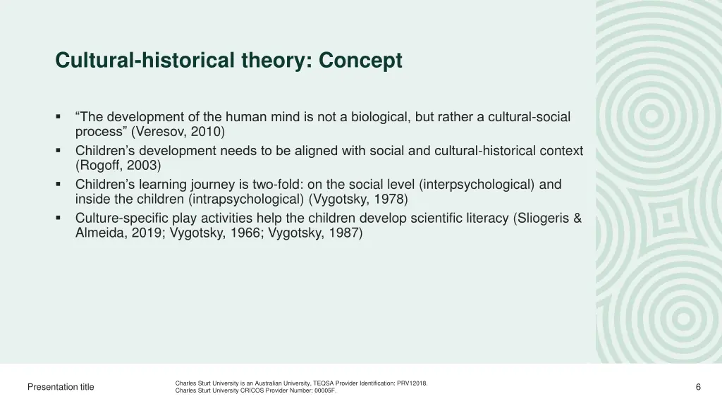 cultural historical theory concept