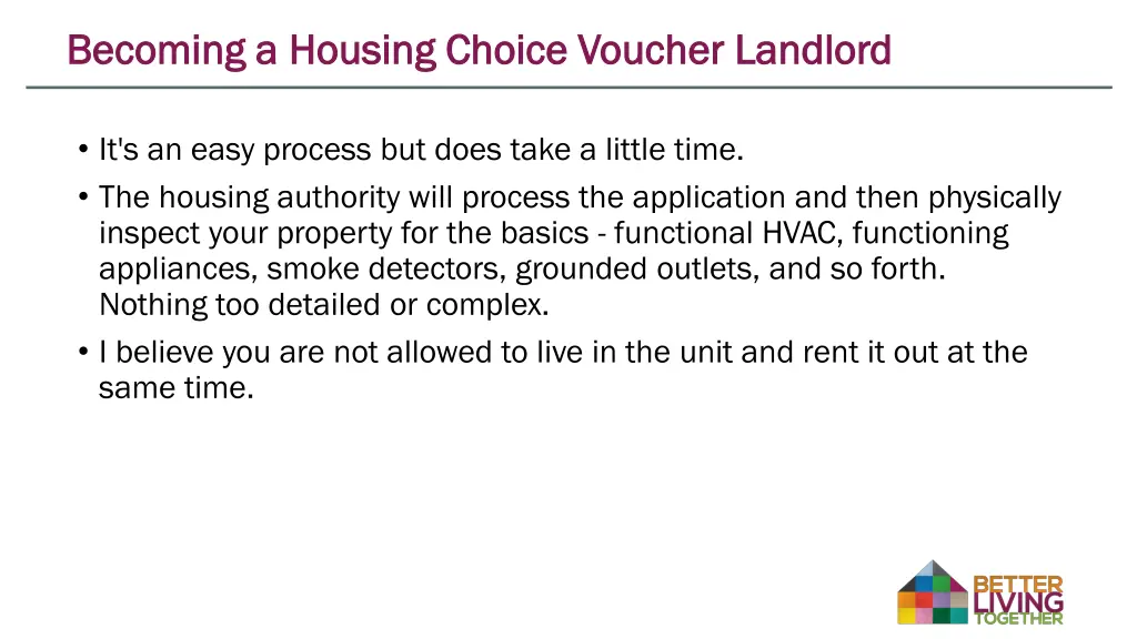 becoming a housing choice voucher landlord