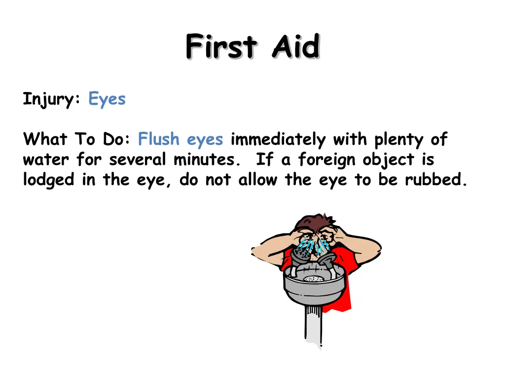 first aid